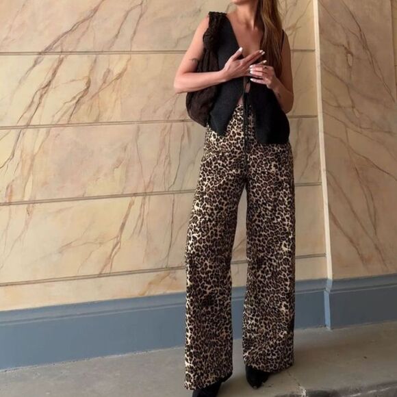 Leopard print pants - Picture 2 of 5